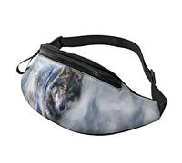 Fanny Pack pour Femmes Hommes Magic Misty Wolf Workout Waist Bag Purse Gym Bum Bag