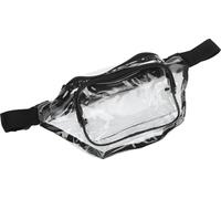 Fanny Pack PVC transparent Résistance à l'eau Fermeture à glissière Sac de taille polyvalent pour les voyages Noir