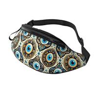 Fanny Pack Talismans Contre Le Mauvais Œil, Sac À Dos De Voyage Loisir Sac De Sport Mode Waist Pack pour Cyclisme Alpinisme Gym
