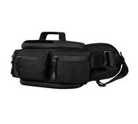 Fanny Pack Ultra Grande capacité Crossbody Fanny Pack Belt c avec ngle réglable pour Les Hommes de la randonnée de la randonnée (nègre)
