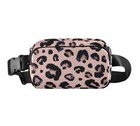 Fanny Packs Sac banane imperméable pour femme Motif léopard des neiges Noir/gris/beige 20,3 x 13,5 x 5,8 cm, Snow Leopard Noir Gris Beige, 8 x 5.3 x 2.3 inch, Drôle et mignon