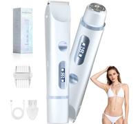 Fanovae X1 Pro X1 Pro Tondeuse de bikini à double tête pour femme - Rasoir électrique 2 en 1, étanche IP67, tondeuse pour poils pubiens humides et secs, rasoir pour le visage et le corps avec écran