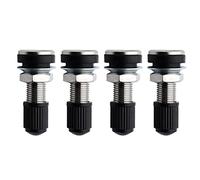 FanPaYY 4 pièces Voiture Moto Pneu Valve Tubeless Potence en métal avec Capuchon Anti-poussière