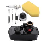 FanPaYY Carburateur et Réservoir pour Briggs and Stratton avec bougies, ressorts, filtre à air, poire d'amorçage 795469 794147 498809 795477 494406