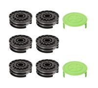FanPaYY Greenworks 29187 Bobine de fil double pour coupe-bordure Greenworks 40 V G40LT G40LTK2x G40LTK2 2101507UA 2101507UC 2101507 Longueur 8,3 m Diamètre du filetage 1,65 mm 6 bobines + 2 capuchons