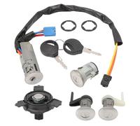 FanPaYY Kit Complet 3 Serrures + neiman + Bouchon de Réservoir + 2 clés Compatible pour Peugeot 206 (1998-)