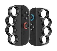 FANPL Lot de 2 poignées de boxe de fitness pour Nintendo Switch 2 JoyCon, ajustées avec fermoir de boxe, accessoires pour adultes et enfants, améliorez votre expérience de jeu, (noir et noir)
