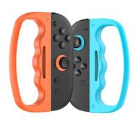 FANPL Lot de 2 poignées de boxe de fitness pour Nintendo Switch 2 JoyCon, ajustées avec fermoir de boxe, accessoires pour adultes et enfants, améliore l'expérience de jeu, bleu-orange