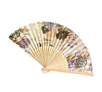 FanPocket Vintage Chinese Flower Dance Hand Held Folding Tools & Improvement Happy Anniversary Banner And (F, taille unique)