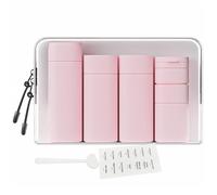 FANPOI Lot de 5 flacons distributeurs de crème de voyage pour produits de toilette, approuvés par la TSA, essentiels de voyage, rose, Moderne