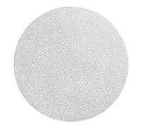 fanquare Lot de 6 Sets de Table Ronds, Sets de Table Ronds Argentés Découpés, Lavables Et Antidérapants, Sets de Table Isolants, Sets de Table pour Fêtes, Noël, Mariage, Banquet Argent, 38cm