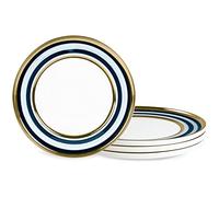 fanquare Petite assiette set de 4, 20cm assiette en céramique avec lèvre, vaisselle de service moderne pour la cuisine de restaurant, résistant au micro-ondes et au lave-vaisselle