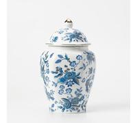 fanquare Pots de Gingembre Bleus et Blancs avec Couvercles Boîte à Thé en Porcelaine Chinoise Vase Décoratif à Fleurs de Rose Pot de Stockage en Céramique pour Thé Café Sucre