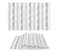 fanquare Sets de Table Boho Lot de 6 Tapis de Table de Cuisine en PVC Napperons à Rayures Géométriques Set de Table Résistant à la Chaleur pour Salle à Manger Décor de Table 45 * 30cm