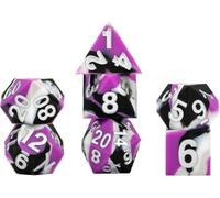 FanRoll by Metallic Dice Games Jeu de dés en caoutchouc de silicone à bords tranchants 16 mm