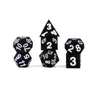FanRoll Jeu de dés DND en caoutchouc de silicone à bords tranchants de 16 mm - Jeu de rôle pour Donjons et Dragons
