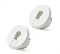 FANRTE Lot de 2 trous muraux de 2,5 cm, 2 à 5 câbles traversant les bagues pour câble Starlink de maçonnerie, œillet Ethernet, bague de passage mural pour câble coaxial/réseau/CCTV