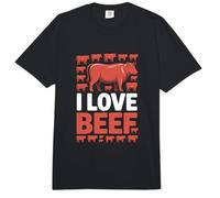 Fans de Barbecue I Love Beef Cow Ranching Comfort Colors Adult Heavyweight T-Shirt