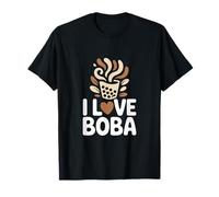 Fans de Boissons à Bulles I Love Boba Tea T-Shirt