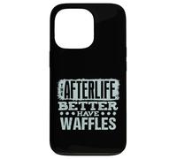 Fans de Brunch Humoristiques pour Les Amateurs de gaufres Coque pour iPhone 13 Pro