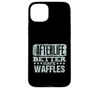Fans de Brunch Humoristiques pour Les Amateurs de gaufres Coque pour iPhone 15 Plus
