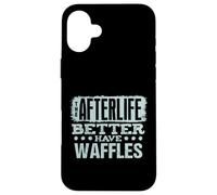 Fans de Brunch Humoristiques pour Les Amateurs de gaufres Coque pour iPhone 16 Plus