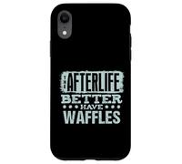Fans de Brunch Humoristiques pour Les Amateurs de gaufres Coque pour iPhone XR