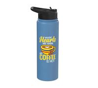 Fans de café où les cœurs sont chauds et le café est chaud Colombie Stainless Steel Insulated Water Bottle