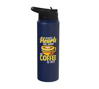 Fans de café où les cœurs sont chauds et le café est chaud Colombie Stainless Steel Insulated Water Bottle