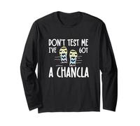 Fans de Chaussons mexicains Amusants Don't Test Me I've Got A Chancla Manche Longue