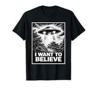 Fans de Conspiration, Je Veux Croire à Un Vaisseau Spatial Extraterrestre Classique T-Shirt