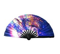 Fans de danse pour femmes, Fan Light Up, Éclairage de Clack Pliant Handheld Clack - Grands photos d'accessoires photo, accessoires de festivals pour la performance de la scène, festivals d'anniversai