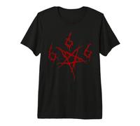 Fans De Death Metal Pentagramme Satanique 666 T-Shirt Haut de Gamme