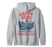 Fans de Happy Hens Happy Eggs Vintage Chicken Country Life Sweat à Capuche