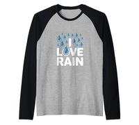 Fans de I Love Rain Drop Weather Manche Raglan