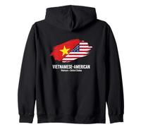 Fans de la fierté du Drapeau du Vietnam des États-Unis Sweat à Capuche