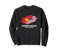 Fans de la fierté du Drapeau du Vietnam des États-Unis Sweatshirt