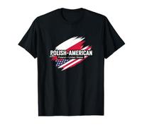 Fans de la Pologne Drapeau des États-Unis Pride Heritage T-Shirt Graphique avec Valeur
