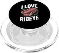 Fans de steak I Love Ribeye Premium PopSockets PopGrip pour MagSafe