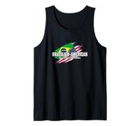 Fans du Brésil Drapeau des États-Unis Pride Heritage Débardeur