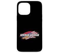 Fans du Drapeau de l'Arménie des États-Unis Pride Heritage Coque pour iPhone 13 Pro Max