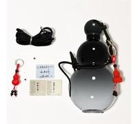 Fans du jeu Black Myth Wukong, style rétro chinois, bouteille d'eau transparente de style gourde, bouteille d'eau de sport étanche avec bouchon à vis (B noir)