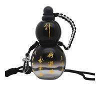 Fans du jeu Black Myth Wukong, style rétro chinois, bouteille d'eau transparente de style gourde, bouteille d'eau de sport étanche avec bouchon à vis (A dégradé noir)