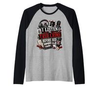 Fans sarcastiques True Crime Fanatiques drôles d'écrivains criminels Manche Raglan