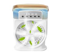 Fans with Mist, Personal Cooling Misters, 5-Hole Nozzle Air Cooler, 600 ml Water Tank Capacity, Portable Rechargeable Design, Ideal for Beach Outings Yoga Bedroom Kitchen Meditation