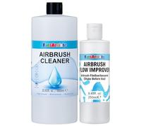 Fansarriche Nettoyant pour Aérographe 1000 ml & Améliorant Du Flux pour Aérographe 250 ml, pour Débutants, Artistes, Projets de Bricolage