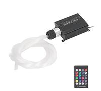 fansheng Lumière à Fibre Optique, Étoile Colorée 12V 16W avec Télécommande, Plafonnier étoile Scintillante Rgbw Activé par Son pour Voiture, Lumière D'ambiance Starlight pour Décoration