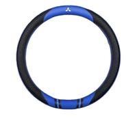 FANSHIDAN Couvre Volant Voiture en Cuir PU Protege Volant pour Mitsubishi ASX Sport 2010 2011 2012, Couvre Volant Voiture, Volant Antidérapant, Couvre Respirant Protege Volant,Blue