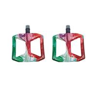 FANSHINUO 1 paire de pédales de cyclisme à roulement en tube de carbone haute résistance plate-forme large pour exploration en plein air vélos universels