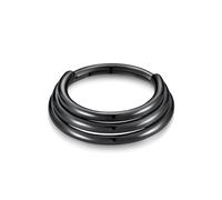 FANSHINUO Anneaux de nez élégants à plusieurs couches avec clochettes à trois et cinq couches pour les amateurs de piercing, Rod diameter 12mm; inner diameter 8/10mm, Métal